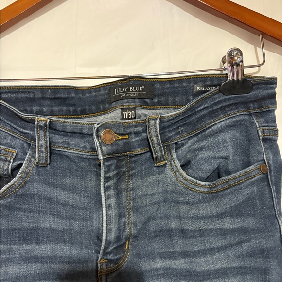 Judy Blue Dark Wash Straight Leg Jeans - Picture 5 of 10